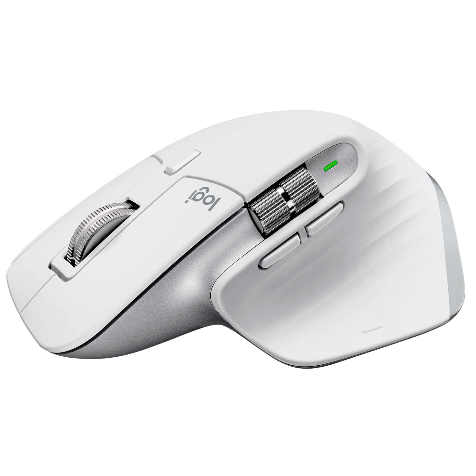 Logitech MX Master 3S on desk with keyboard